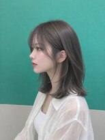アース 熊本嘉島店(HAIR&MAKE EARTH)&nbsp;レイヤーカット×アッシュベージュカラー