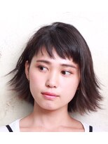 シック(CHIC)&nbsp;[さいたま市　大宮]　大人ダークカラー切りっぱなしボブ