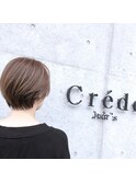 質感にこだわったショートボブ