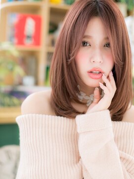 カバーヘア ブリス 戸田公園西口店(COVER HAIR bliss) ★センターパートが大人かわいい☆前下がり小顔ワンカール★5