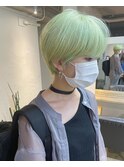 【Pale Green】ミントカラー / ハイトーンショート