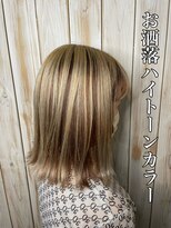 ルシード スタイル オルガ(LUCIDO STYLE Orga)&nbsp;20代30代大人可愛い小顔 切りっぱなしボブお洒落ハイトーン