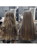 【ハイライトとパーマによる負担で広がる髪】綺麗にまとまる髪に