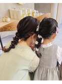 親子で編み下ろし♪