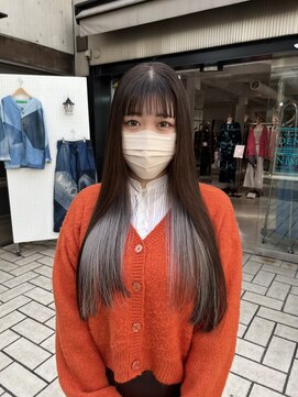 アクアオモテサンドウ(ACQUA omotesando) ☆シルバーインナーカラーイヤリングカラーアッシュグレージュ