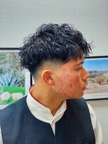 スウェル 船橋店(Swell)&nbsp;ハイライト/マッシュパーマ/束感/波巻き/メンズ