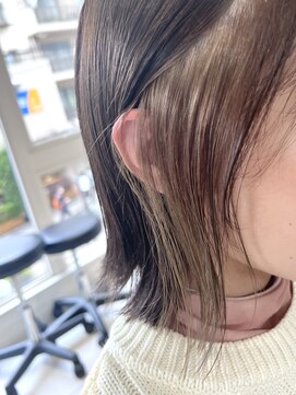 バブ バイネオリーブ(Bab by neolive) インナーカラー☆ミルクティーグレージュ