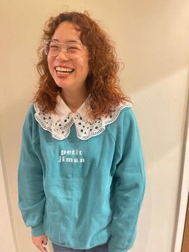 カンナ オーガニック ヘアデザイン(CANNA ORGANIC & HAIR DESIGN) 【CANNA/代官山/ケアブリーチ】くるくる癖毛ミディアム