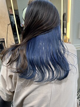 ロンドワン 三宮元町(Lond one) インナーカラーブルー/インナーカラー青