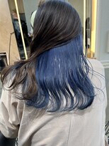 ロンドワン 三宮元町(Lond one) インナーカラーブルー/インナーカラー青