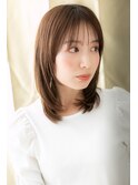 前下がりレイヤーカット美髪シルキーベージュZ上尾20代30代40代