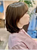 本八幡×ミディアムボブ×小顔