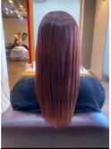 【艶髪】縮毛矯正　チェリーレッド