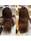 艶髪縮毛矯正Before/After