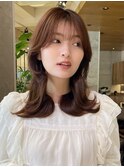 シースルーバングメルティカラー/20代30代40代/表参道【平島】