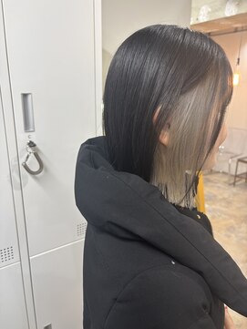 バブルス 溝の口(BUBBLES) インナーカラー＊ホワイトグレージュ【BUBBLES溝の口】