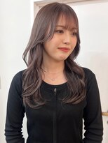 パーク 福岡天神西通り店(parc)&nbsp;ミルクティーグレージュ くびれヘア ハイトーン ブリーチ 20代