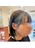 水色フェイスフレーミング