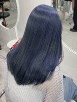 ミーム 原宿 表参道(meme)&nbsp;!ブルーブラック青髪ブルーカラーネイビーブルー#原宿