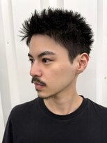 ココ 本八幡(KOKO)&nbsp;□ブルーブラックフェザーパーマサーフカールスパイキーショート