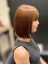 ジエクト 本店(The Ect)&nbsp;ミニマルボブ/ペールオレンジ/チョコレートブラウン