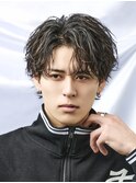 サーフカールルーズパーマジェントルショートテーパーフェード