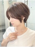 シースルーバング コンパクトショートヘア