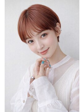 ベル 銀座5丁目店(Belle) 【韓国マッシュの似合わせカット】クールショート/ピンクカラー