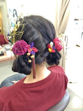 ビューティ堀出南松原本店 クルール 2つくくりアレンジ