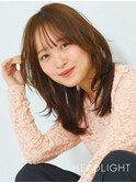小顔魅せウルフ大人くびれミディアムレイヤー似合わせ顔周り前髪