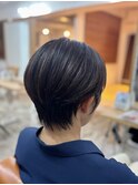 頭皮につけない白髪染め×小顔ショート/ゼロテク/40代50代60代