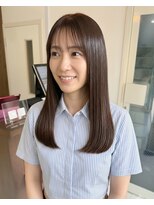 零秒女髪 千里丘店 まとまりのある上品な艶髪ロングスタイル髪質改善美髪艶感
