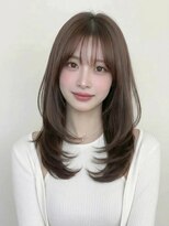 カバーヘア ブリス 志木南口駅前店(COVER HAIR bliss)&nbsp;夏カラーブリーチなし/オリーブグレージュ/シャギーウルフp志木