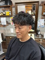 アールズ ヘア(R's hair)&nbsp;MEN’S HAIR/サーフカール/刈り上げセンターパート/印西