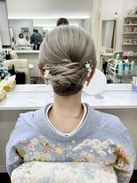 京都ヘアセット着付け専門サロン 夢館 五条店(yumeyakata) シニヨンアップヘアアレンジ