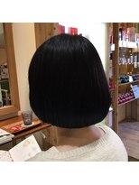 ナノハナ&nbsp;鹿沼で唯一本格ヘッドスパが出来る美容室　シンプルボブ