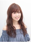 華やかイメチェン☆レイヤー無しのロングスタイル