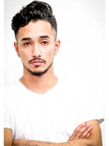 メリケンバーバーショップ フクオカ(MERICAN BARBERSHOP FUK)&nbsp;かき上げヘアショートレイアーくせ毛風パーマコンマヘア54