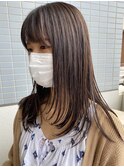 ロング×顔周りレイヤー