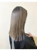 艶感&透明感UP♪お洒落!HUEグレー系ハイライト