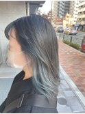 白髪ぼかし ハイライト インナーカラー