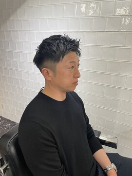 メリケンバーバーショップ フクオカ(MERICAN BARBERSHOP FUK) メンズショートナチュラルフェード
