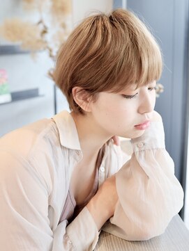 エムスラッシュ アヴェダ 自由が丘(M.SLASH AVEDA) 大人ショート/カーキベージュ/マロンベージュ/似合せカット!