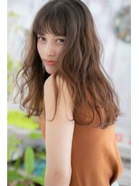 ミック ヘアアンドメイク アップ 駒込店(miq Hair&Make up)&nbsp;重軽ミックス◎ナチュラルグラデーションなみなみウェーブa1