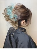 ヘアセット/ヘアアレンジ/ハーフアップ/ポニーテール/アップ