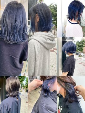 レモン(Lemon) 【Lemon】ブルー ネイビーカラー/ブリーチカラー/ハイトーン