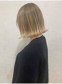 切りっぱなしボブ/パツっとボブ/ボブヘア