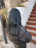 アソビ 表参道(ASOBI)&nbsp;ブリーチなしダブルカラー　ブルーブラック　ネイビーブラック