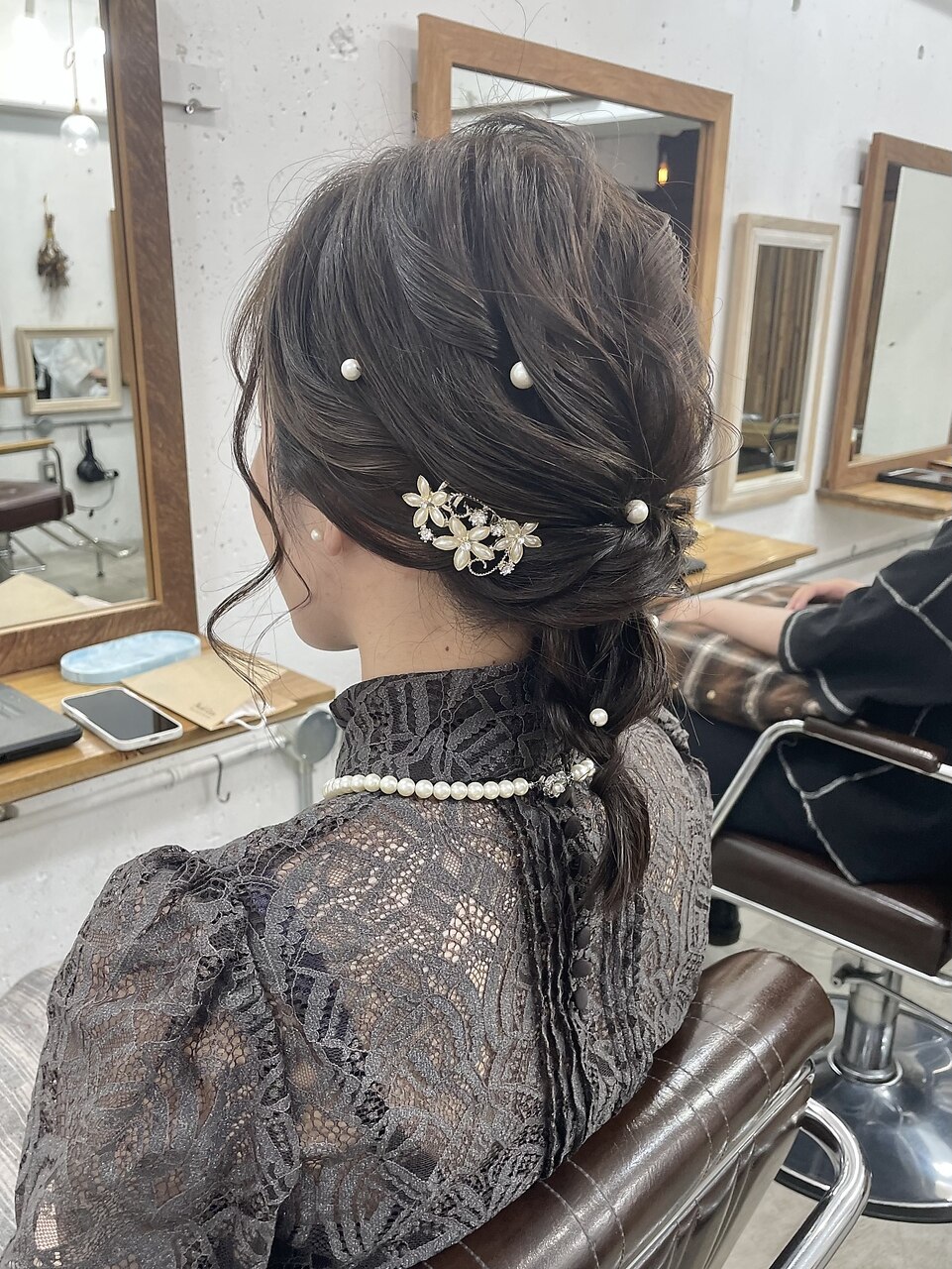 ヘアセット】ミディアムヘア編み下ろしアレンジ♪：L180847147｜リッカ