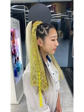 ブラウン(Brown) 【 MIKU 】ハートコーンロウ★激カワ!